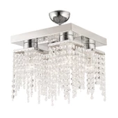 Apliqa Nikola 4Lü Krom Kristalli Taşlı Modern Tasarım Kristal Salon Avize thumbnail 3