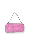 Me-vo Kadın Pembe Renkli Peluş Silindir Çanta thumbnail 1
