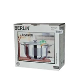 Tutku Berlin Silver 28x18 cm Derin Çelik Tencere - 1