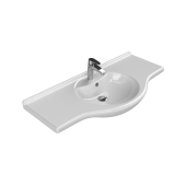 Turkuaz Seramik Cerastyle Nil 120 x 50 Cm Etajerli Lavabo - 1