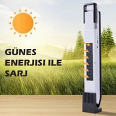 Powermaster T2 58 Ledli Şarjlı Solar Güneş Enerjili Ve Powerbank Özellikli Işıldak Kamp Lambası Aydınlatma - 3