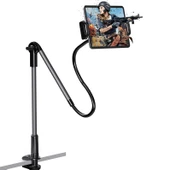 Coofbe Klipsli Ayarlanabilir 360 Döner Masa Dolap Yatak Kenarı Tablet Tutucu Tablet Stand Telefon Tutucu - 1