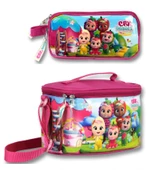 Cry Babies Arkadaşlar Isı Yalıtımlı Beslenme Çantası Ve Kalemlik Seti - Bordo - Kız Çocuk thumbnail 1
