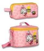 Kral Şakir Girl Power Isı Yalıtımlı Beslenme Çantası Ve Kalemlik Seti - Pembe - Kız Çocuk thumbnail 1