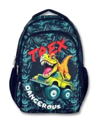 Cennec Trex Erkek Çocuk Lacivert/Mavi İlkokul Sırt Çantası ve Beslenme Çantası Seti thumbnail 2