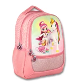 Ümit Çanta Cry Babies Gökkuşağı Baskılı Kız Çocuk Pembe İlkokul Sırt Çantası - Üç Bölmeli - 1