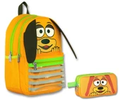 Ümit Çanta Cennec Sallanan Kulaklar Erkek Çocuk Sarı İlkokul Çantası ve Kalemlik Seti thumbnail 1