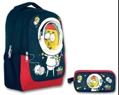 Kral Şakir 3 Boyutlu Astronot İlkokul Çantası Ve Kalemlik Seti thumbnail 1