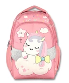 Ümit Çanta Cennec Işıltılı Kanatlar Unicorn Baskılı Üçlü İlkokul Çanta Seti - Pembe - Kız Çocuk thumbnail 2