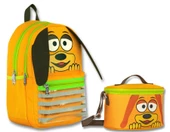 Ümit Çanta Cennec Sallanan Kulaklar İlkokul Sırt Çantası ve Beslenme Çantası Seti - Erkek Çocuk - Sarı thumbnail 1