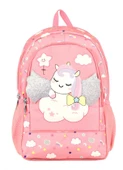 Ümit Çanta Cennec Simli Kanatlar Unicorn Kız Çocuk Pembe Anaokulu Çantası - 2