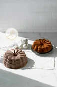 Nehir Manolya Aleminyum Döküm 25 cm Kek kalıbı Rose Gold - 2