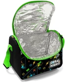 Coral High Siyah Fosforlu Yeşil Gamer Desenli Erkek Çocuk Okul Beslenme Kalemlik ve Bel Çantası Seti - İlkokul İçin Uygun thumbnail 3