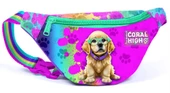 Coral High Mor Pembe Köpek Baskılı Kız Çocuk Bel Çantası thumbnail 1