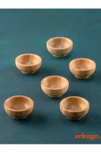 6 Adet Bambu Sunum Kasesi, Çerezlik, Kase, Servis Kasesi, Sosluk, Reçel Kasesi - 2