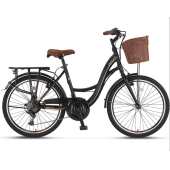 Ümit 28 Alanya 28 Jant 21 Vites V Fren Black-Gold Kadın Şehir Bisikleti - 2