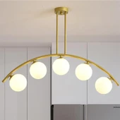 Fralde 5 Li Gold Modern Mutfak Cafe Restoran için Uygun Retro Salon Avize thumbnail 2