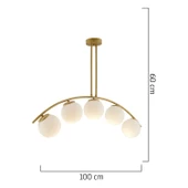 Fralde 5 Li Gold Modern Mutfak Cafe Restoran için Uygun Retro Salon Avize thumbnail 6