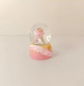 Kar Küresi Işıklı Melek Kar Küresi Ev Ofis Dekor Biblo Obje - 3