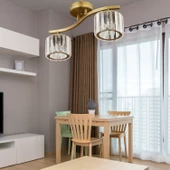 Apliqa Tufty 2Li Eskitme Kristalli Modern Yatak Odası Salon Kristal Avize - 1