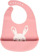 Sevi Bebe Silikon Mama Önlüğü Gül Kurusu - 1