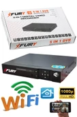 FURY 5 Kamera 1080P Görüntü Gece Renkli Full Hd 4xUltra Led Gece Renkli Güvenlik Kamera Seti 1TB - 3