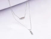 925 Ayar Kadın Gümüş (Silver)Kolye - 1
