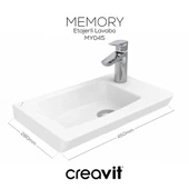 CREAVİT MY045 Memory 45 cm Lavabo - 3