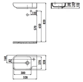 Creavit TP027 Dolap Uyumlu Lavabo 33X53 cm Beyaz thumbnail 2
