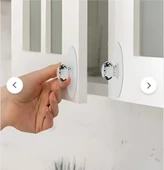2 ADET ÇEKMECE DOLAP KAPI DÜĞMESİ ŞEFFAF CAM TOPUZ KULP - 2