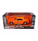 1969 Dodge Charger R/T Turuncu 1:25 Model Araba - 4