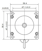 NEMA23 Çift Şaftlı Step Motor - 3.5N.m 4.0A 115mm - 5