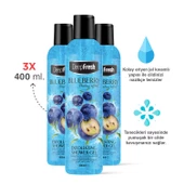 Deep Fresh Arındırıcı Duş Jeli Yaban Mersini 3 x 400 ml - 2