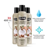 Deep Fresh Arındırıcı Duş Jeli Hindistan Cevizi ve Kahve 3 x 400 ml - 2