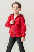 Çift Cepli Kapüşonlu Astarlı Su Geçirmez Erkek Çocuk Ceket thumbnail 1