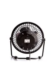 Siyah Masaüstü Metal Siyah Usb Fan Mini Vantilatör - 3