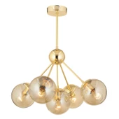 Apliqa Meyo 5Li Gold Bal Camlı Modern Genç Odası Yatak Odası Salon Avize - 5