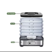 Mioji Mio FD5 Ayarlanabilir Sıcaklıklı, 5 Raflı, Meyve, Sebze ve Et Kurutma Makinesi - 8