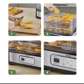Mioji Mio FD5 Ayarlanabilir Sıcaklıklı, 5 Raflı, Meyve, Sebze ve Et Kurutma Makinesi - 6