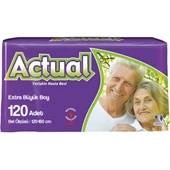 Actual Ekstra Büyük Boy (XL) Hasta Bezi 30'lu 4 Paket - 1
