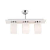 Apliqa Atlas 3 Lü Sıralı Beyaz Modern Genç Odası Mutfak- Banyo Mutfak Salon Spot Avize thumbnail 4