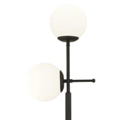 Günay 2li Siyah Beyaz Camlı Modern Dekoratif Tasarım Oturma Odası-Salon Lambader thumbnail 3