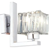 Rivia Krom Kaplama Kristal Taşlı Duvar Lambası Yatak Odası-Yatak Başı-Salon için Aplik thumbnail 2