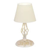 Lupin Beyaz Şapkalı Beyaz Masa Lambası Modern Tasarım Salon-Yatak Odası Abajur thumbnail 6