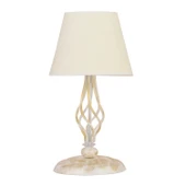 Lupin Beyaz Şapkalı Beyaz Masa Lambası Modern Tasarım Salon-Yatak Odası Abajur thumbnail 3