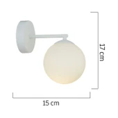 Elvin Beyaz Duvar Lambası Yatak Odası-Yatak Başı-Banyo İçin Modern Aplik thumbnail 11