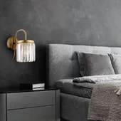 Rachel Eskitme Kristal Taşlı Duvar Lambası Yatak Odası-Yatak Başı-Salon için Aplik thumbnail 2