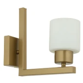 Torqu Eskitme Boyalı Beyaz Camlı Duvar Lambası Yatak Odası-Yatak Başı-Banyo İçin Modern Aplik thumbnail 8