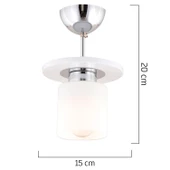 Atlas Tekli Beyaz Yuvarlak Modern Genç Odası Mutfak- Banyo Mutfak Salon Spot Avize thumbnail 6