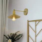 Yekta Gold Duvar Lambası Yatak Odası-Yatak Başı-Banyo İçin Modern Aplik thumbnail 3